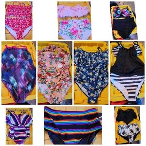Plus Size Reseller Lot of 10 Swimsuits NEW